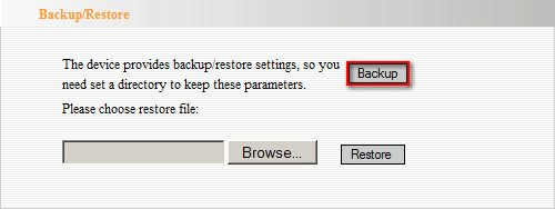 Backup Button